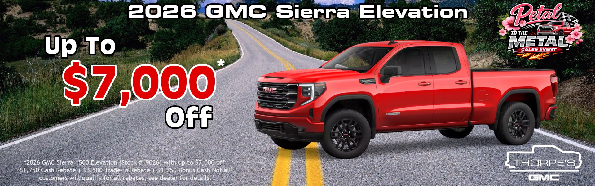 2026 GMC Sierra Elevation Offer
